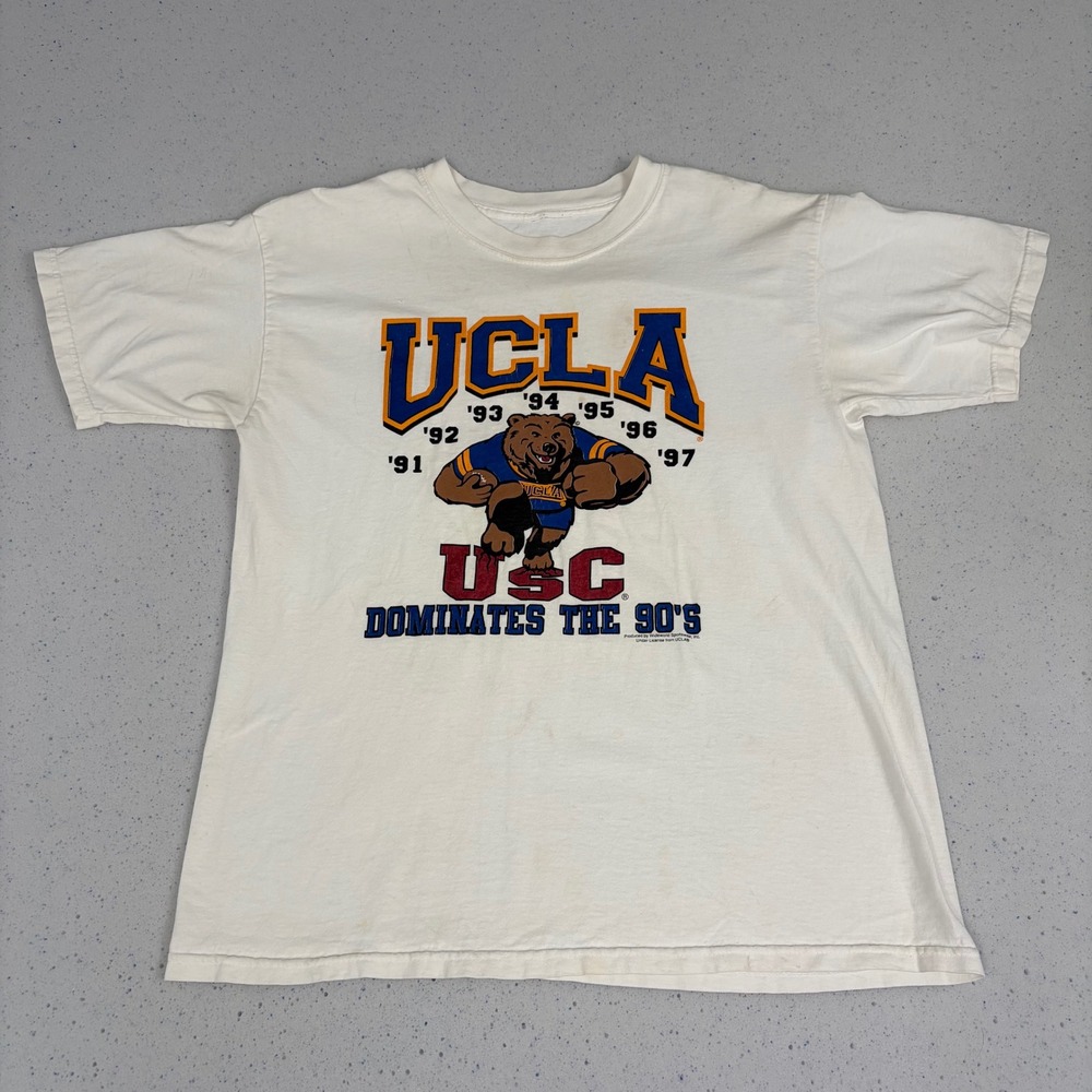 Vintage UCLA T-shirt Bruins USC 90s Retro College‎ Sports Rivalry Tee Mens M